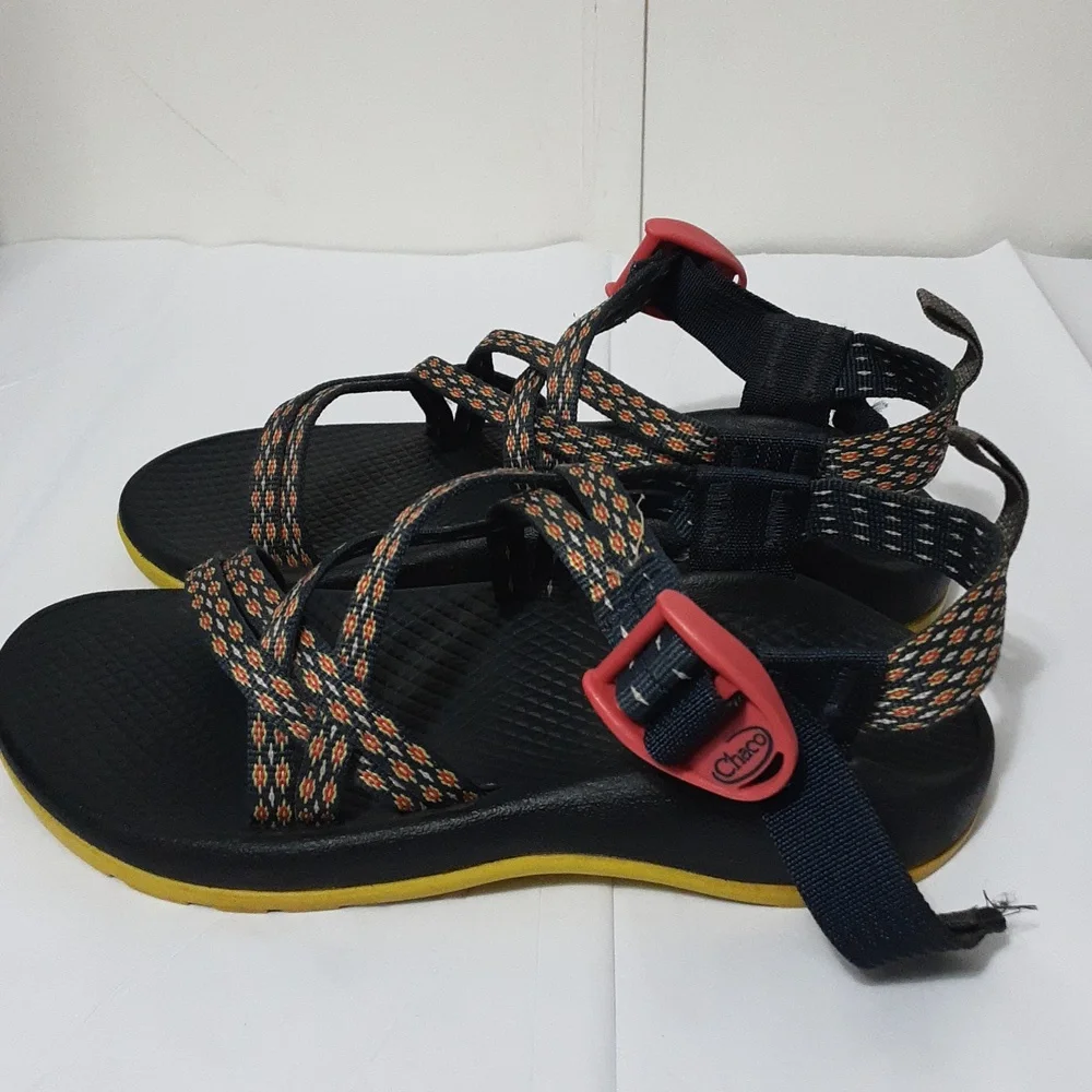 CHACO ZX/1 Ecotread Crest Citrus Colorway Kid's‎ 2 Strappy Sandals